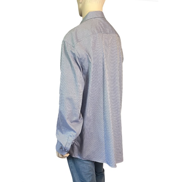 EGARA Dress Shirt Profilo Tessile 100% Cotton No Iron Men's Wearhouse NWOT - Picture 4 of 16